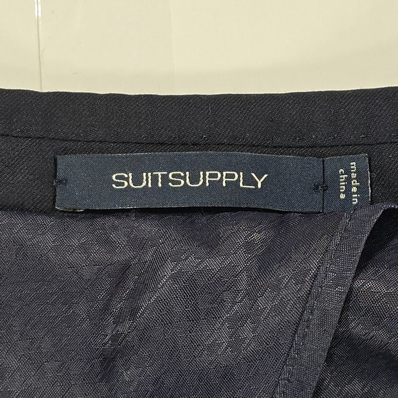 Suitsupply Super 130s Wool Blazer 52L Navy Sport Coat Vitale Barberis Canonico - Picture 7 of 11